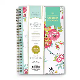 Blue Sky - Day Designer 2027 Weekly & Monthly Planner, 5"x8", Peyton White