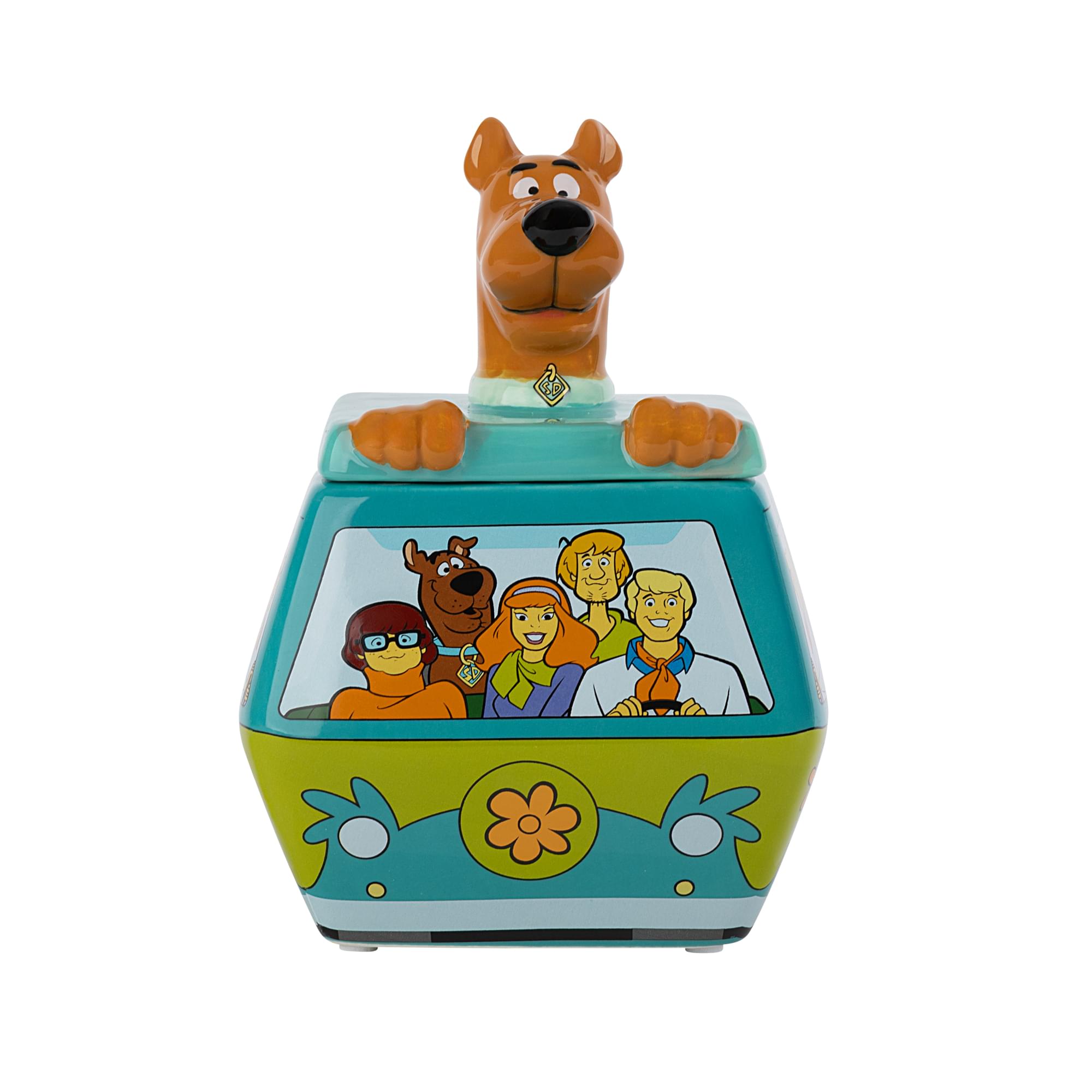 Alt View 1. Silver Buffalo - Scooby-Doo Mystery Machine 7-Inch Sculpted Ceramic Snack Jar - Multi-Colored.