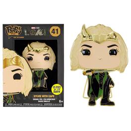 Marvel Loki Funko Pop Pin | Sylvie With Cape - Green