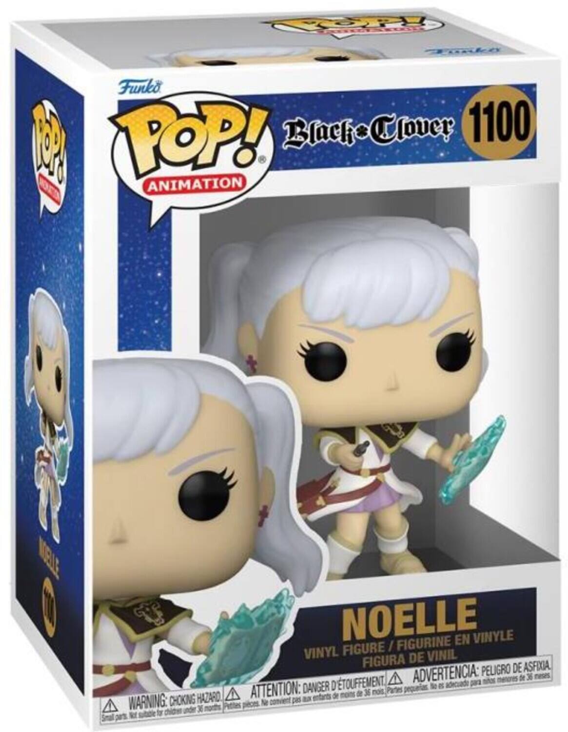 POP! Funko POP! Black * Clover 1100 M ANIMATION

NOELLE EN VINYLE FIGURE / FIGURINE VINYL DE VINIL FIGURA DE ASFIXIA

ADVERTENCIA: PELIGRO DE ASFIXIA

ATTENTION: DANGER D'ÉTOUFFEMENT

WARNING: CHOKING HAZARD

Parts pequeñas. No es adecuado para menores de 36 meses.