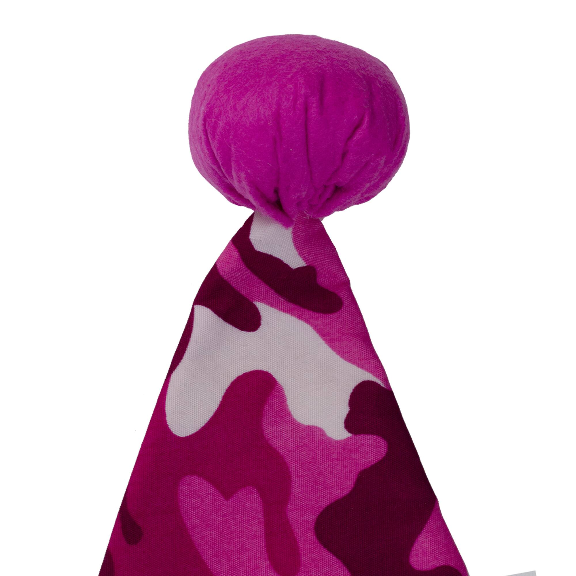 Alt View 2. Northlight - 16" Pink and White Camouflage Christmas Santa Unisex Adult Hat Costume Accessory - One Size - Pink.