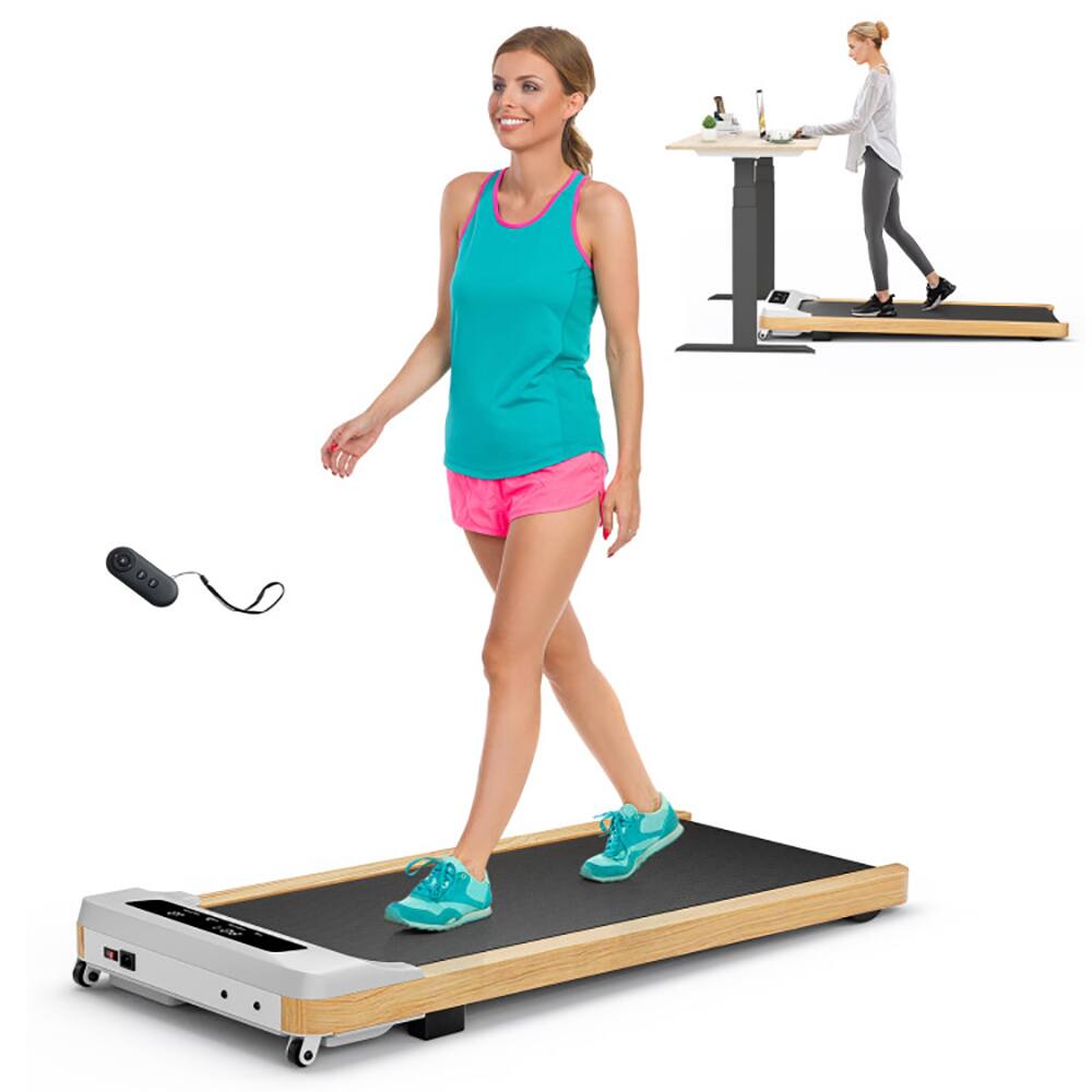 Angle. Kadyn - Electric Treadmill, Walking Jogging Machine,Under Desk Treadmill with Remote Control and LED Display for Home Office - Black.