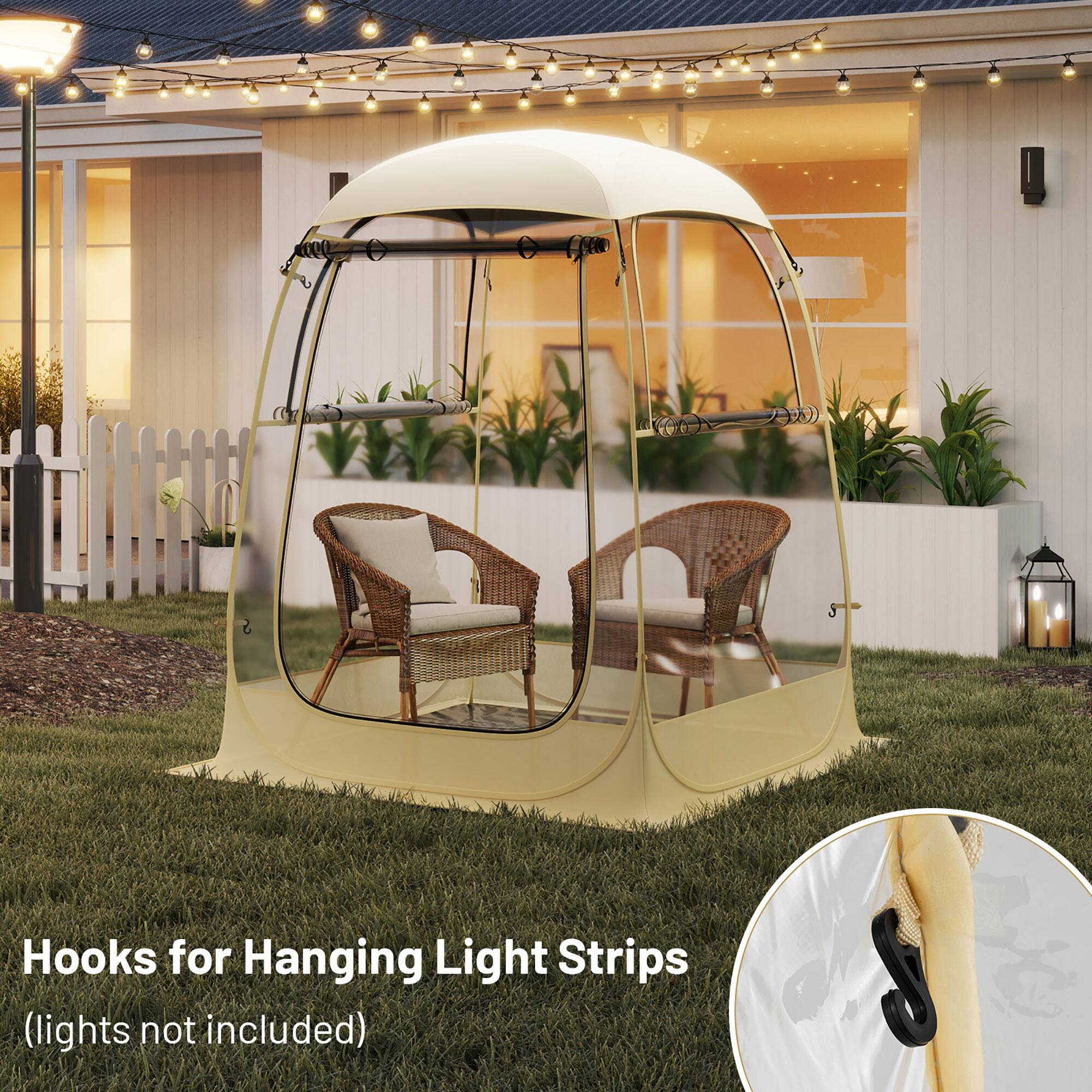 Hooks for Hanging Light Strips  
(lights not included)