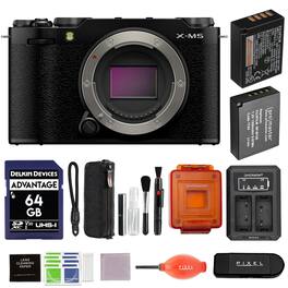 Fujifilm - X-M5 Mirrorless Camera (Black) with NP-W126S Battery, Dually Charger, & More Accessories