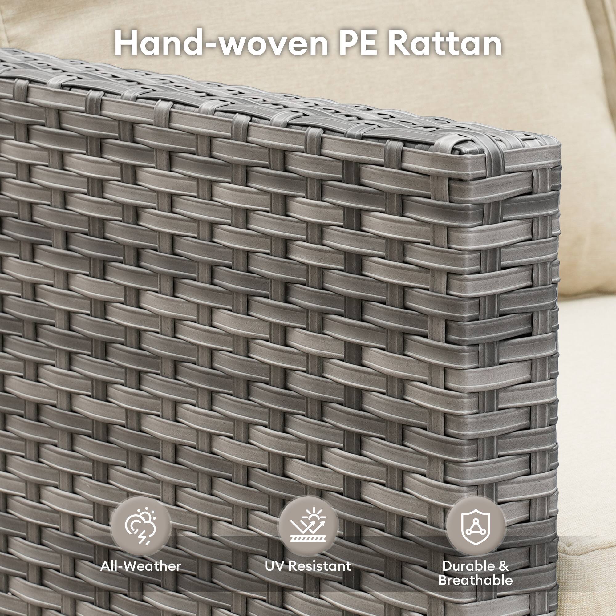 Hand-woven PE Rattan

- All-Weather
- UV-Resistant
- Durable & Breathable