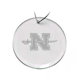 Jardine - Nicholls State Colonels Primary Logo 3'' Round Glass Ornament - Multicolor
