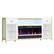 Angle. Bestier - Electric Fireplace TV Stand for TVs up to 80" - White.