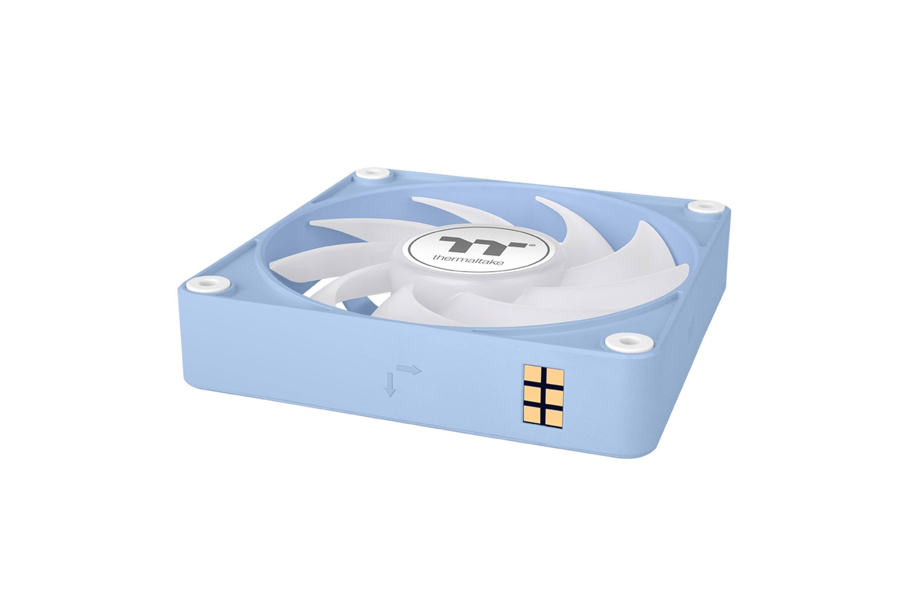Alt View 4. Thermaltake - CT120 EX ARGB Sync 120mm Computer Case Cooling Fan (3-Pack) - Hydrangea Blue.