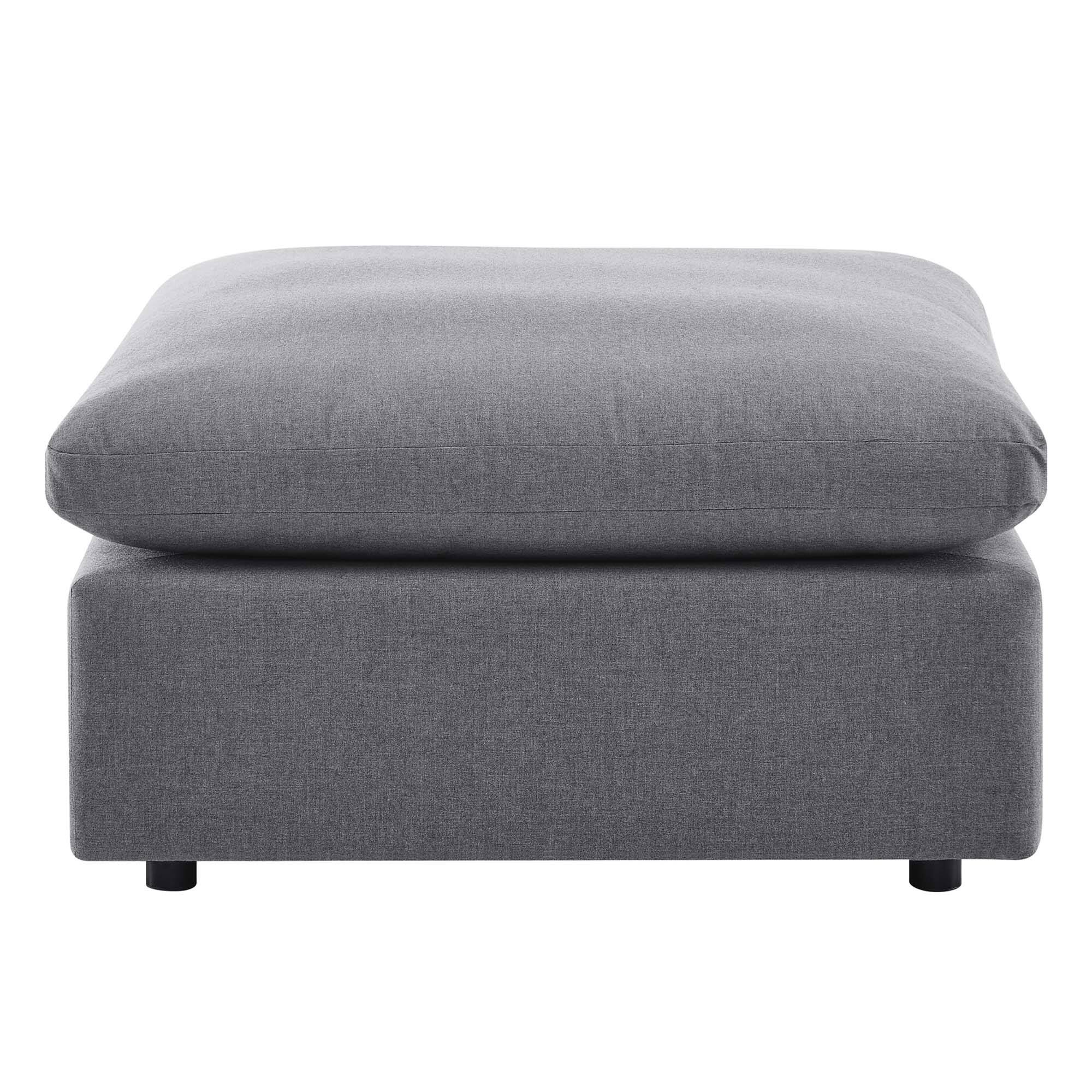 Alt View 1. Modway - Commix Sunbrella® Outdoor Patio Ottoman by Modway - Gray.