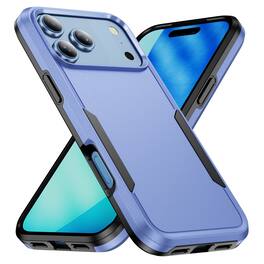 Dteck - Hybrid Heavy Duty Case for iPhone 18 Pro, Shockproof Hard PC Back Soft TPU Bumper Scratch Resistant Phone Cover - N