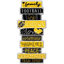 Fan Creations - Iowa Hawkeyes 5'' x 24'' Celebrations Stack Sign - Multicolor