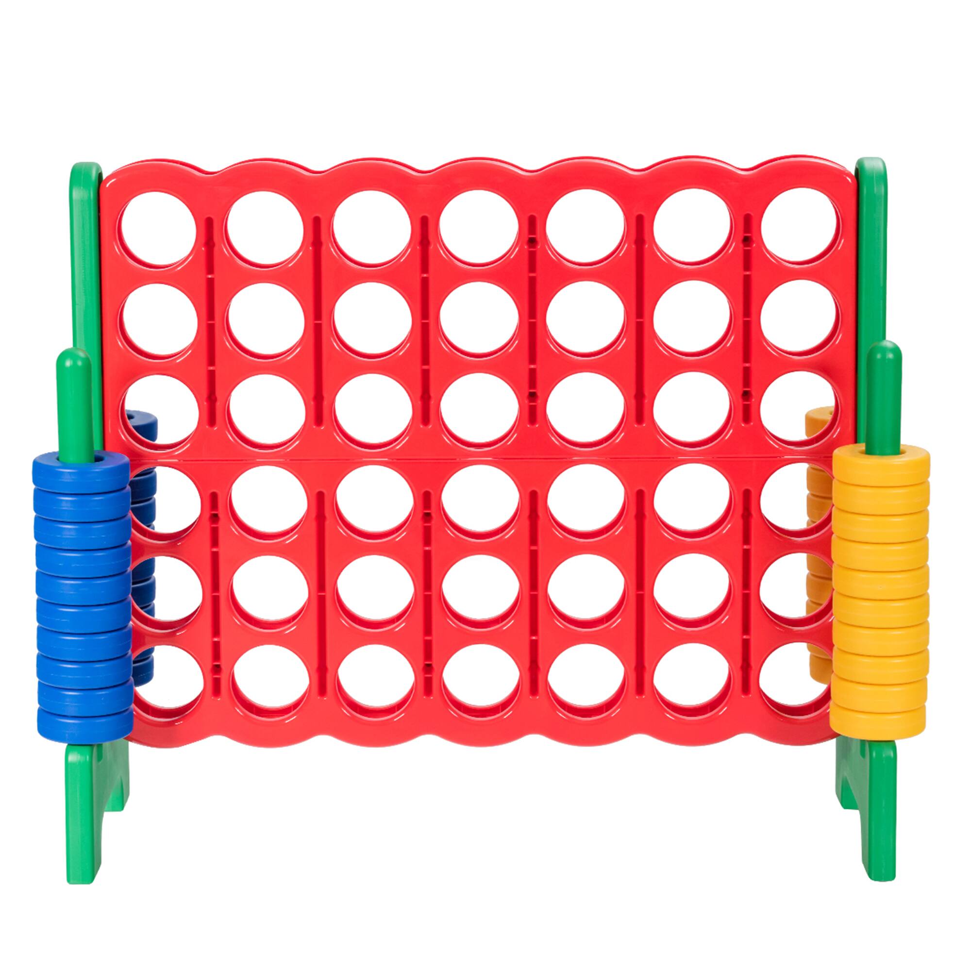 Alt View 5. Gymax - Gymax Jumbo 4-to-Score Game Set Giant 4 in A Row Kids Adults 42 Jumbo Rings.