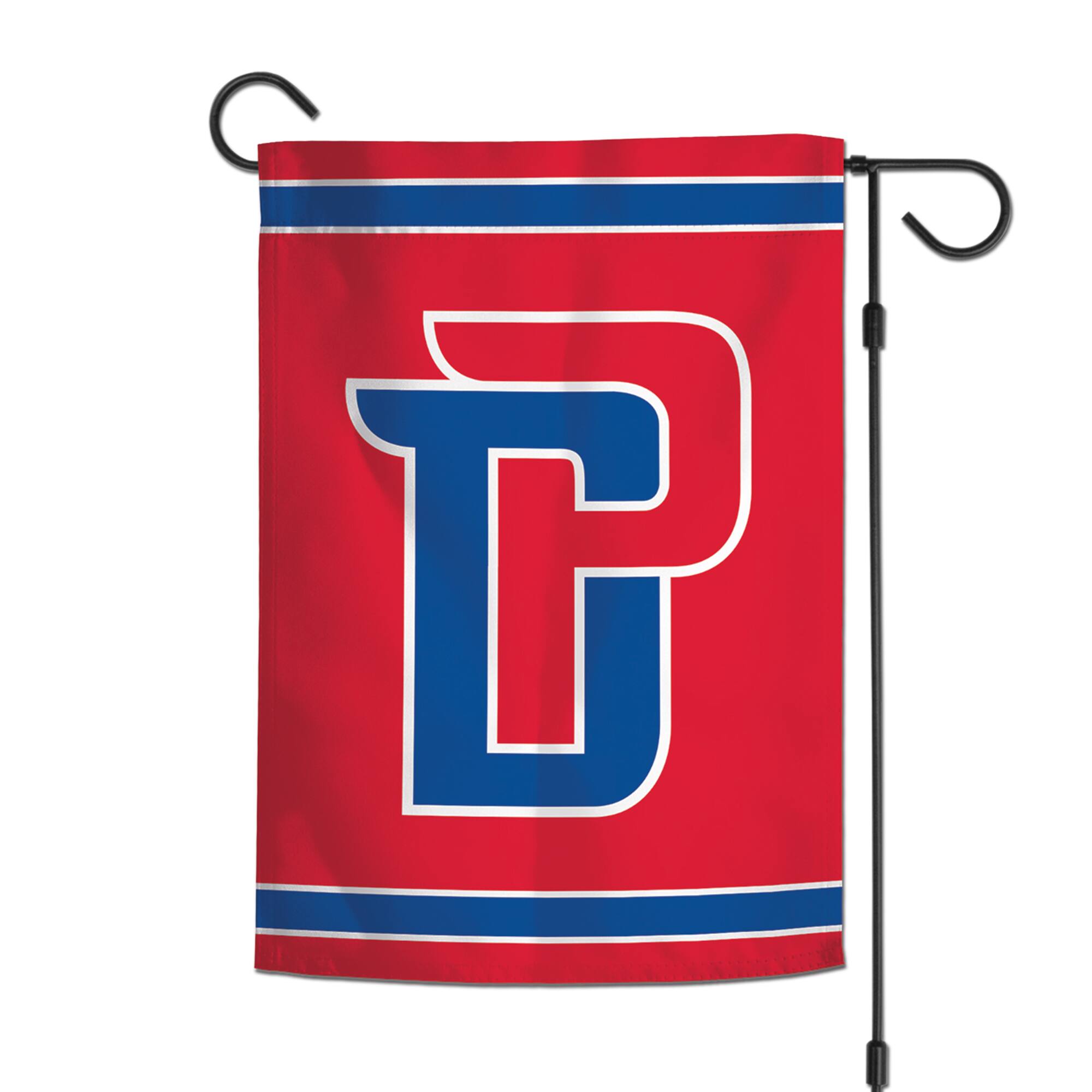 Alt View 1. WinCraft - Detroit Pistons 12" x 18" Double-Sided Garden Flag - Multicolor.