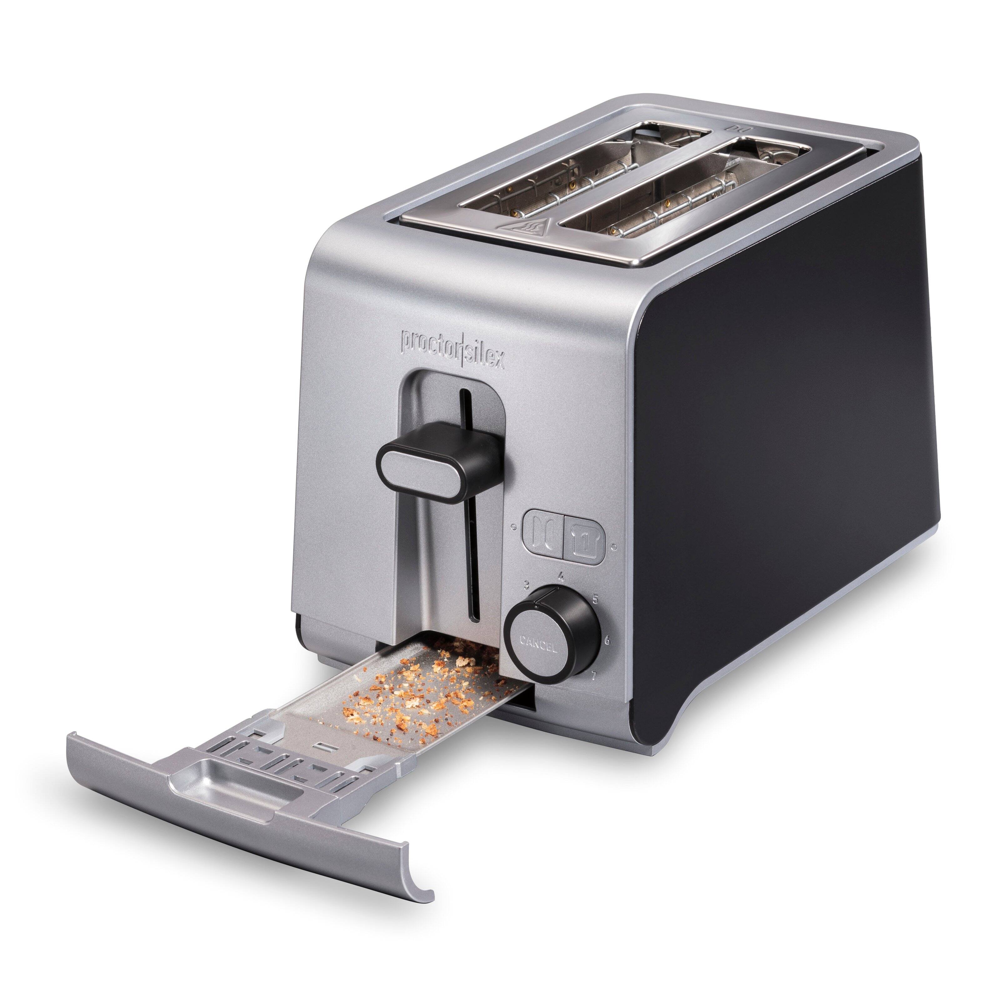 Alt View 13. Proctor Silex - Proctor Silex Sure-Toast 2 Slice Toaster - SILVER.