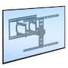 Front. Mount-It! - Ultra-Slim ADA-Compliant Full Motion TV Wall Mount 43–90", 132 lb Capacity, Swivel/Tilt, 1.1" Profile - Black.