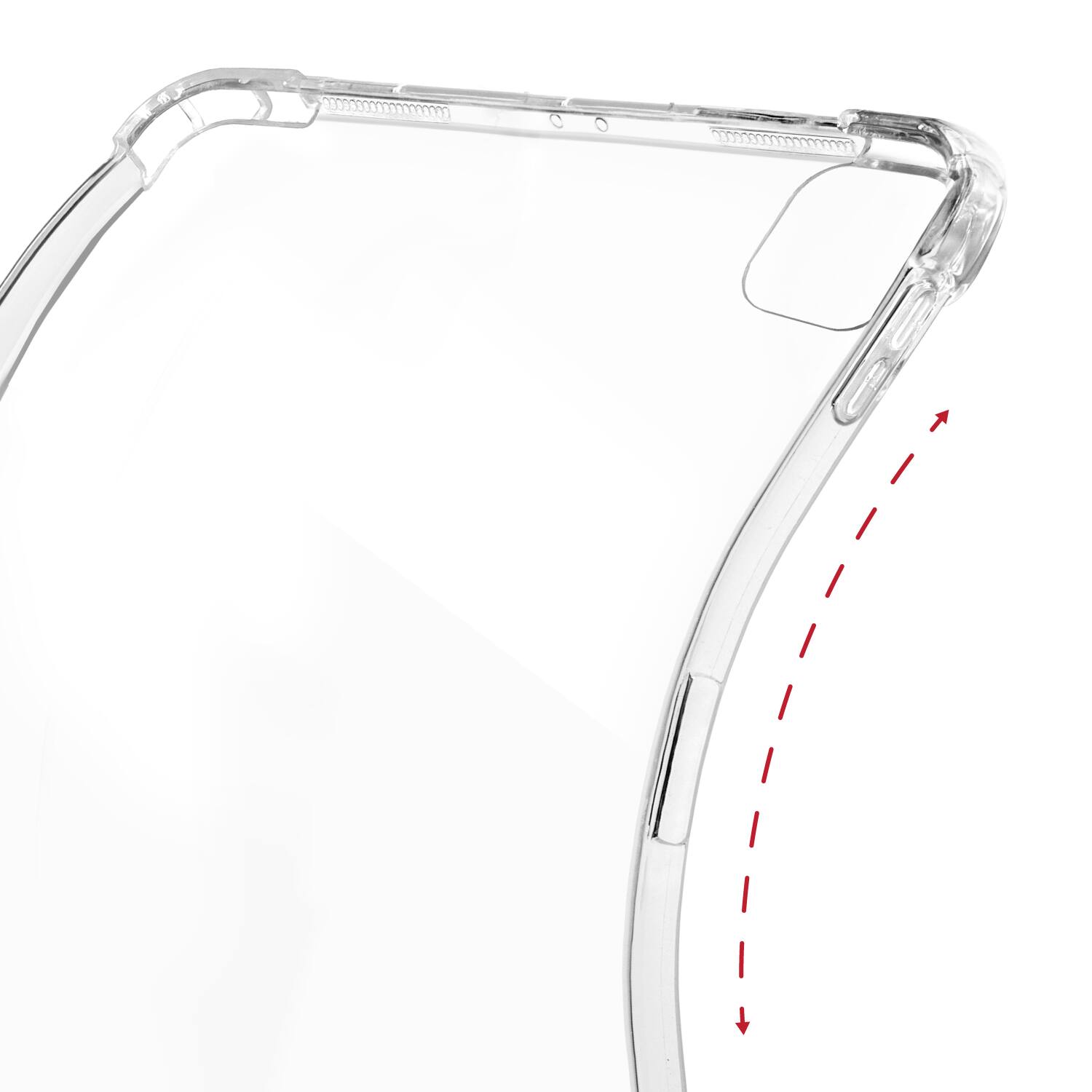 Alt View 1. Vena - For Apple iPad Air 13 Inch Case Clear, iPad Air M3 Inch Case, iPad Air M2 13 Inch, Crystal Clear iPad Pro 12.9" Case - Clear.