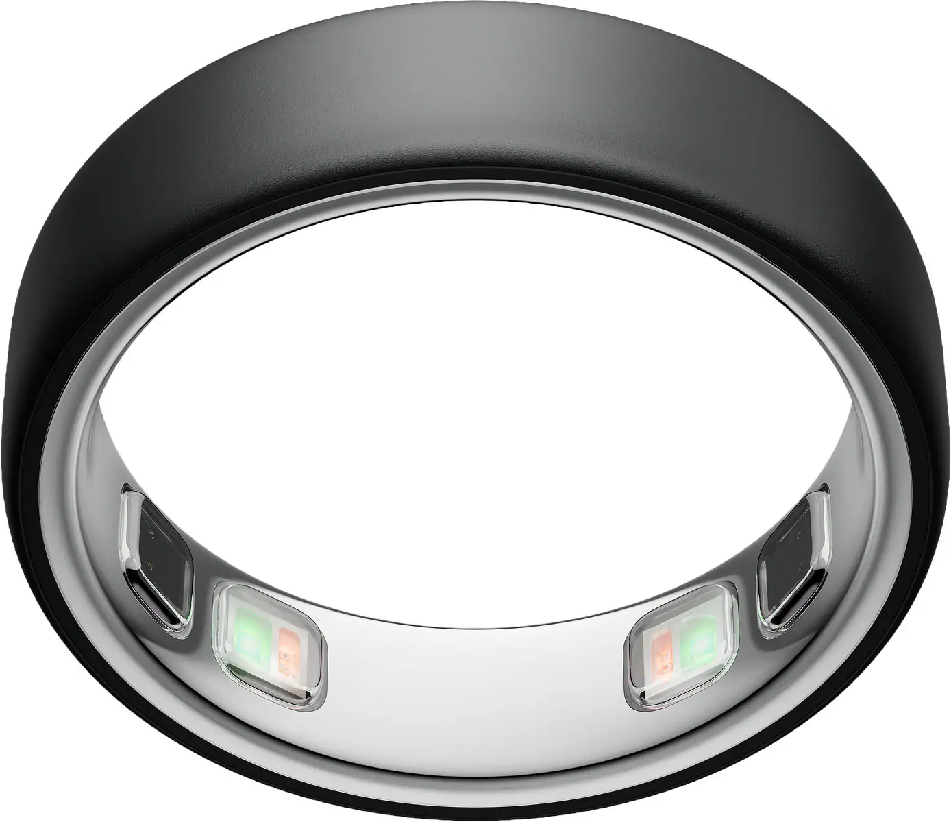 Front. Oura - Oura Ring 5 - Smart Ring - Size Before You Buy with OR5 Sizing Kit - Size 7 - Stealth.