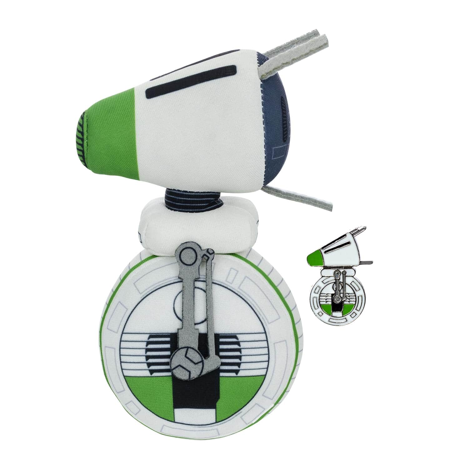 Star Wars - D-O Stylized 7 Inch Plush With Enamel Pin - Green price history on PriceWatchPro