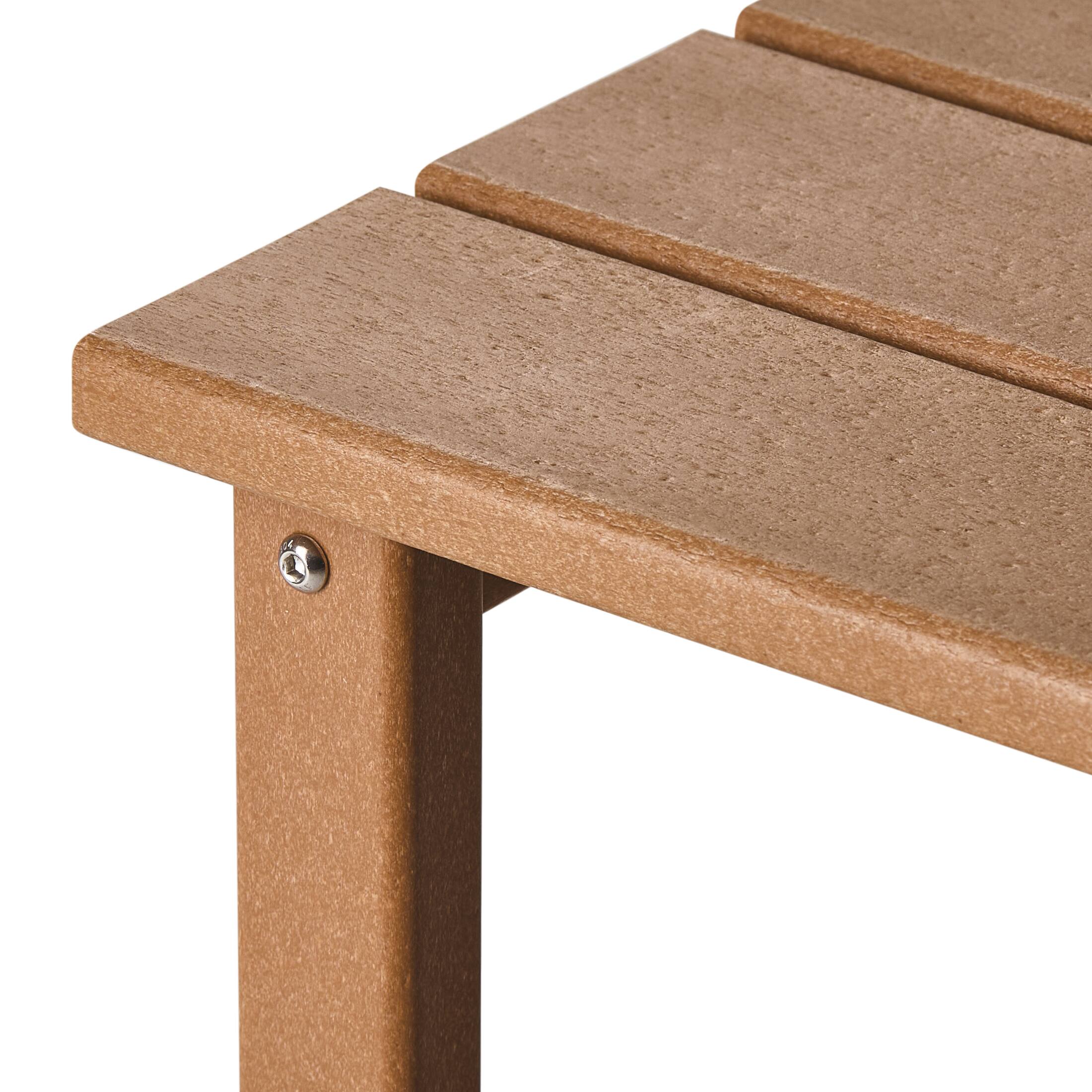 Alt View 4. WestinTrends - WestinTrends Malibu 14" square outdoor Side table for Adirondack chair - Teak.
