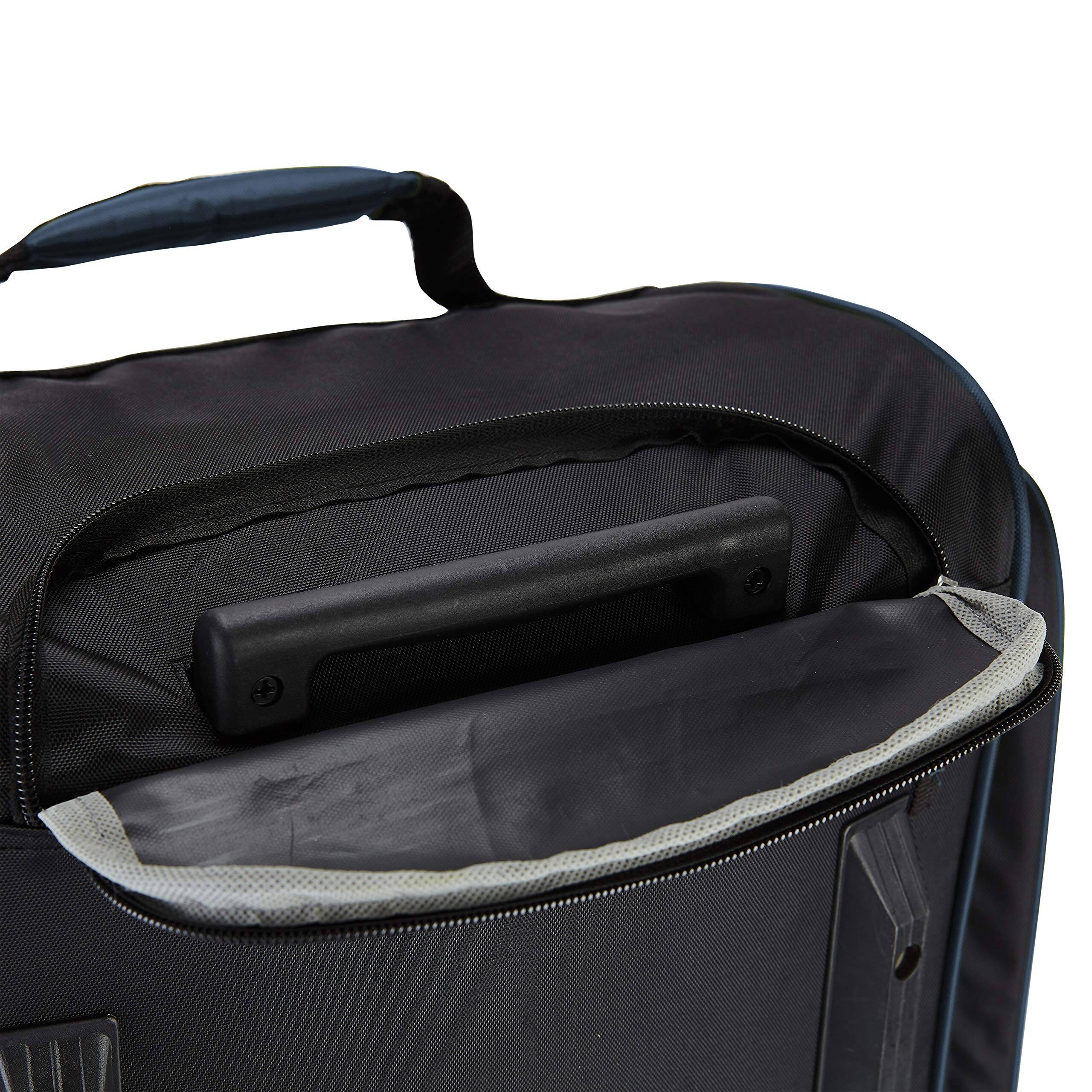 Dapper Styles Xpedition Multi pocket Upright Rolling Duffel Bag Blue 30 ...