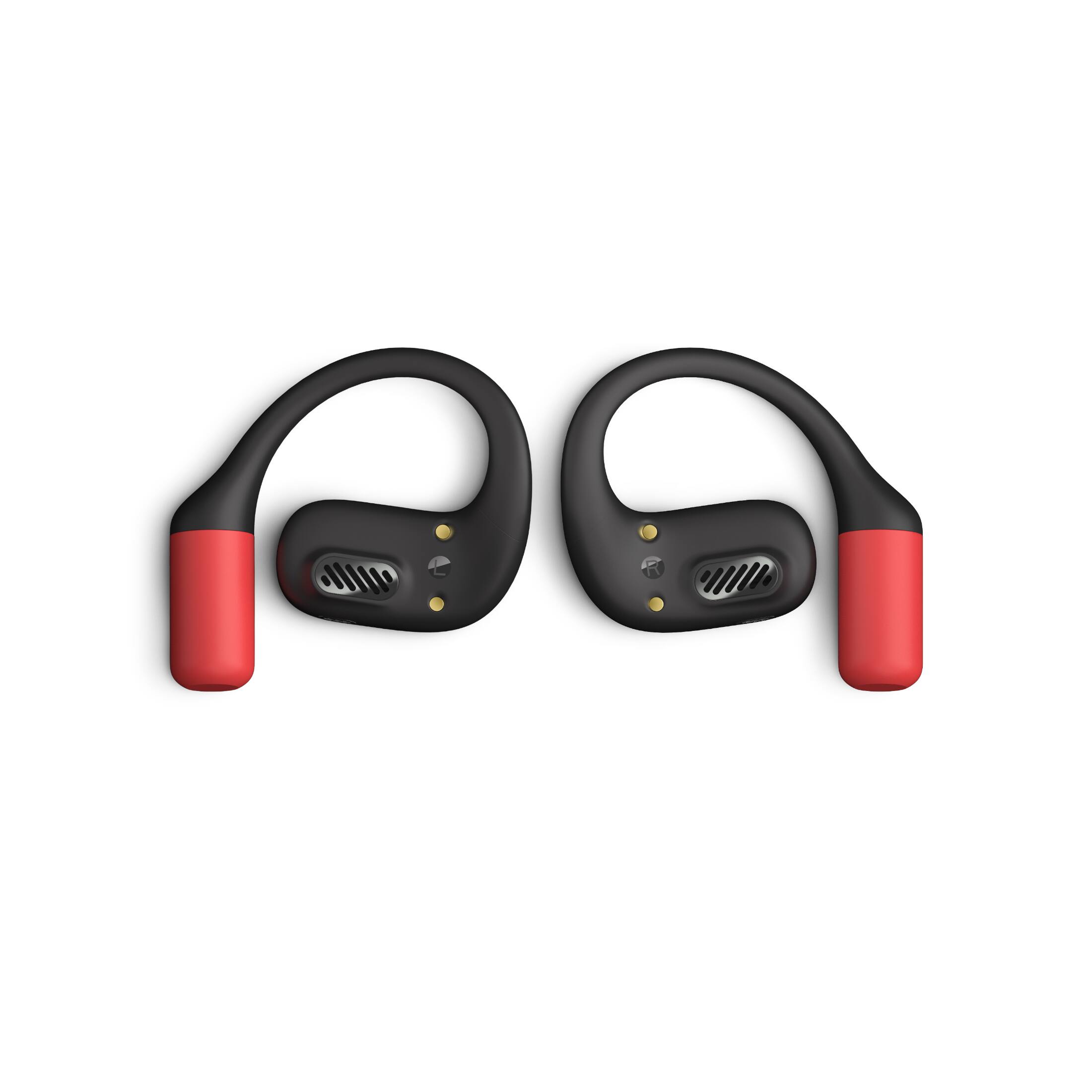 Alt View 3. Philips - A6709 True Wireless Open-Ear Air Conduction Sports Headphones with LED Safety Lights - Black.