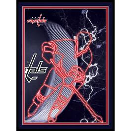 Fan Creations - Washington Capitals 12'' x 16'' Framed Neon Player Print - Black