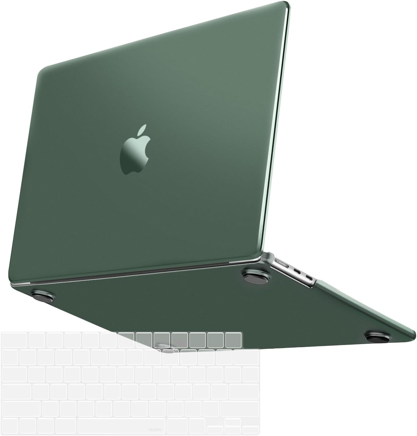 mosiso - Ultra-Thin Hard Shell Case & Keyboard Cover for MacBook Air 13 inch (A3449 A3240 A3113 A2681 2022–2026) - Emerald Green