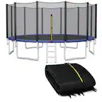Front. Kadyn - Bounce Trampoline Replacement Safety Enclosure Net,15/16 Feet Trampoline Replacement Safety Net-16 ft.