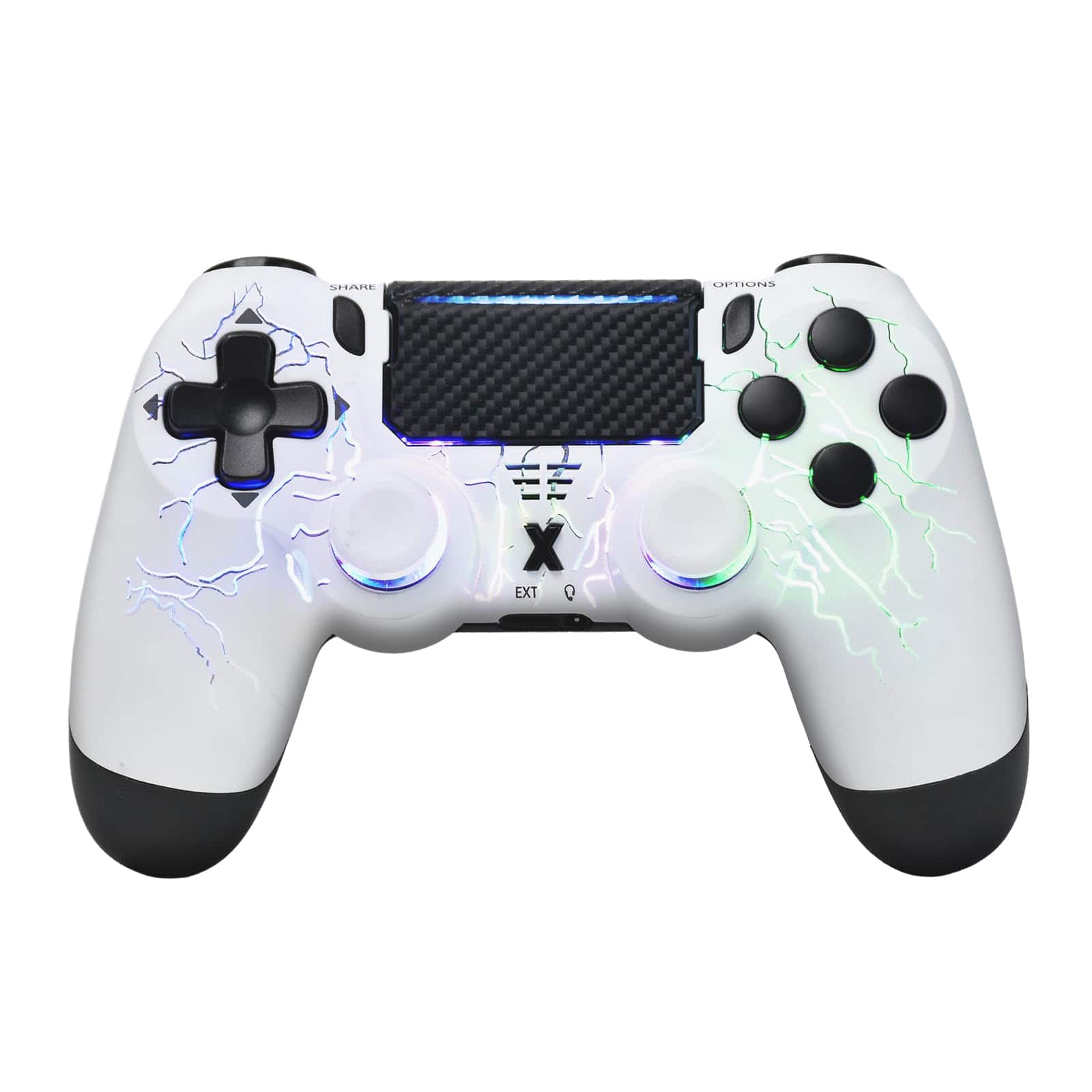 Dazzling Pops - controller for ps4 ps4 ps4 slim pc lightning pattern rgb illumination hall effect joystick dual vibration - Default