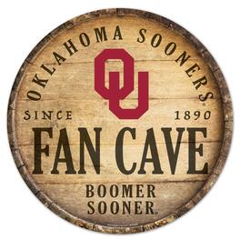 WinCraft - Oklahoma Sooners 14'' Circular Wood Sign - Multicolor