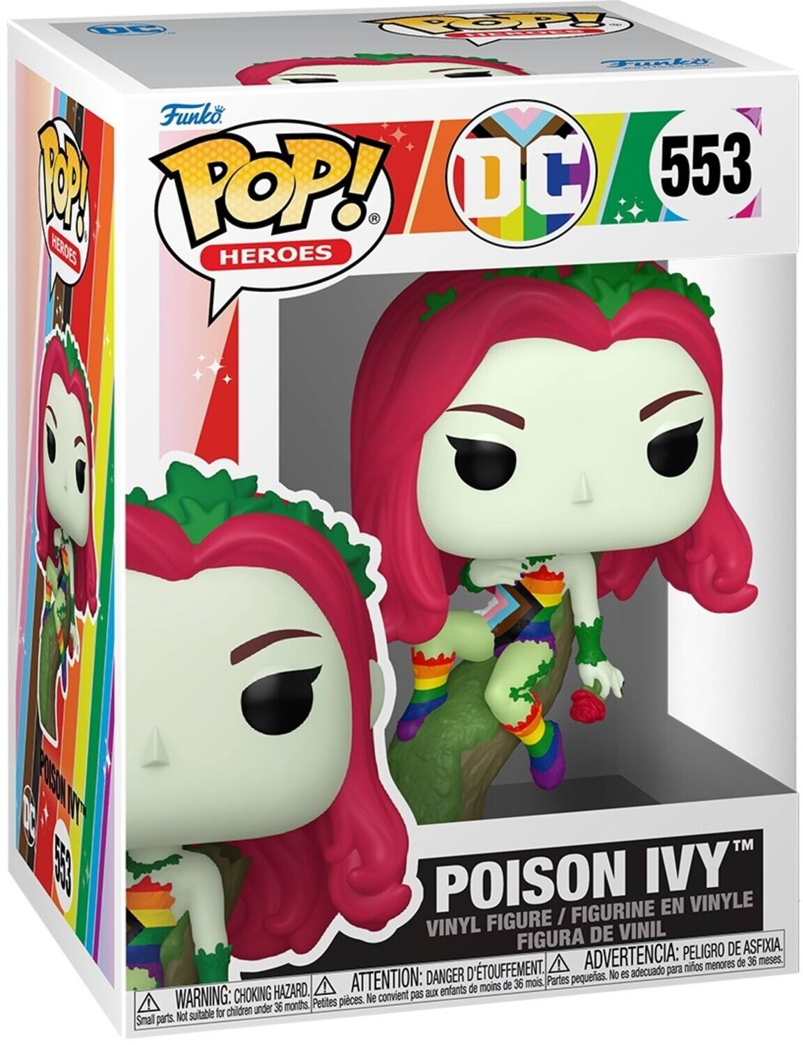 UC POOPY li Funko + M POP! DC 553 HEROES HEROES FO0 I EE TM POISON IVY FIGURINE EN VINYLE VINYL FIGURE/FIGURINE FIGURE / VINIL FIGURA DE PELIGRO DE ASFIXIA D'TOUFFEMENT. ADVERTENCIA: para nios menores de 36 meses. DANGER pequeas. No es adecuado HAZARD. ATTENTION: aux entants de moins de 36 mois. Partes WARNING: CHOKING Petites pices. Ne convient pas for children under 36 months, Smal parts. Not suitable