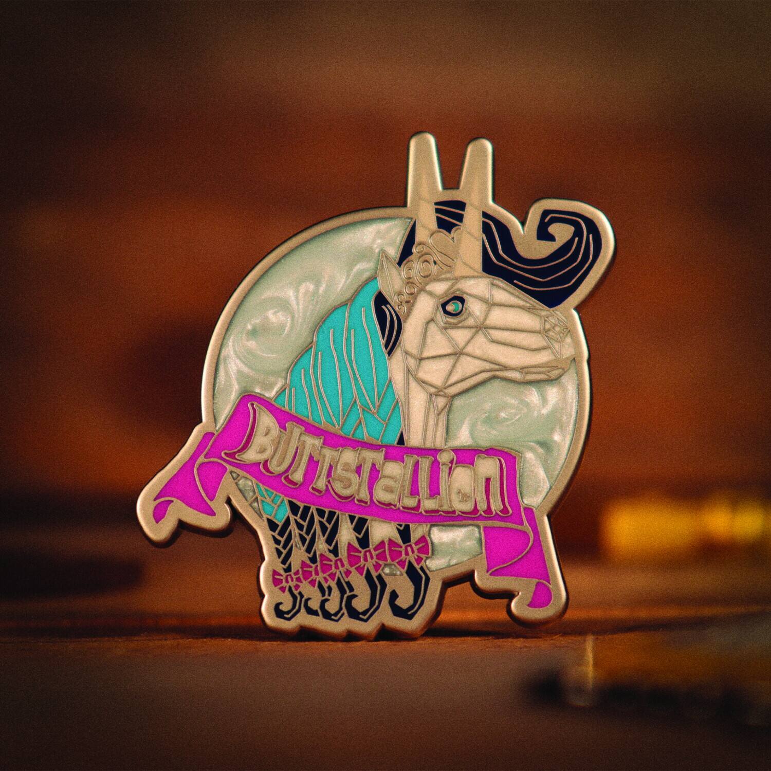 Alt View 1. PopMarket - Borderlands - Limited Edition Pin Badge - Butt Stallion   - COLLECTIBLES - Multicolor.