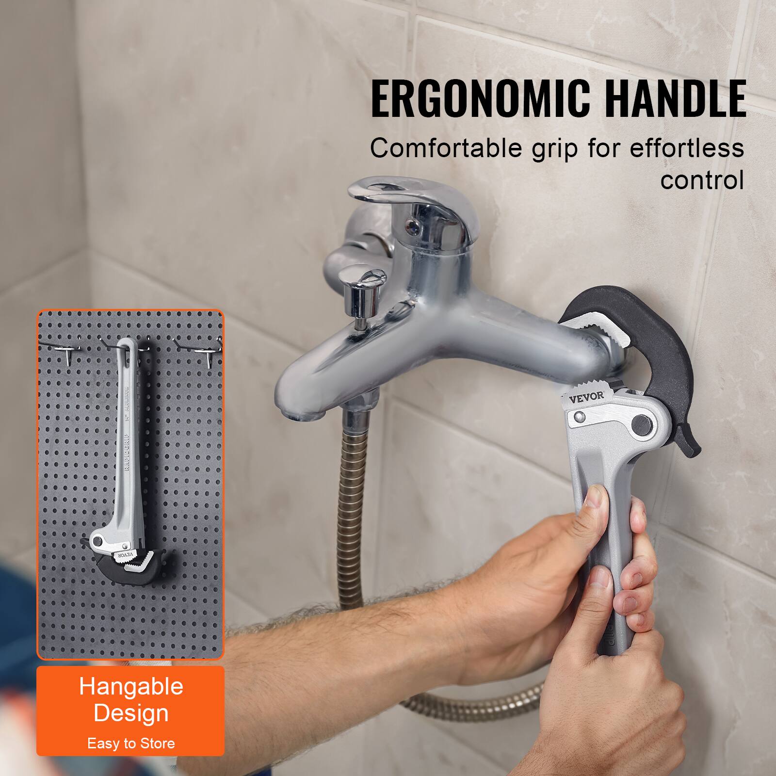 ERGONOMIC HANDLE  
Comfortable grip for effortless control  

Hangable Design  
Easy to Store