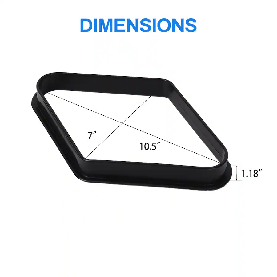 GSE Games & Sports Expert Plastic 9 Ball Diamond Ball Rack for 2 1/4 ...