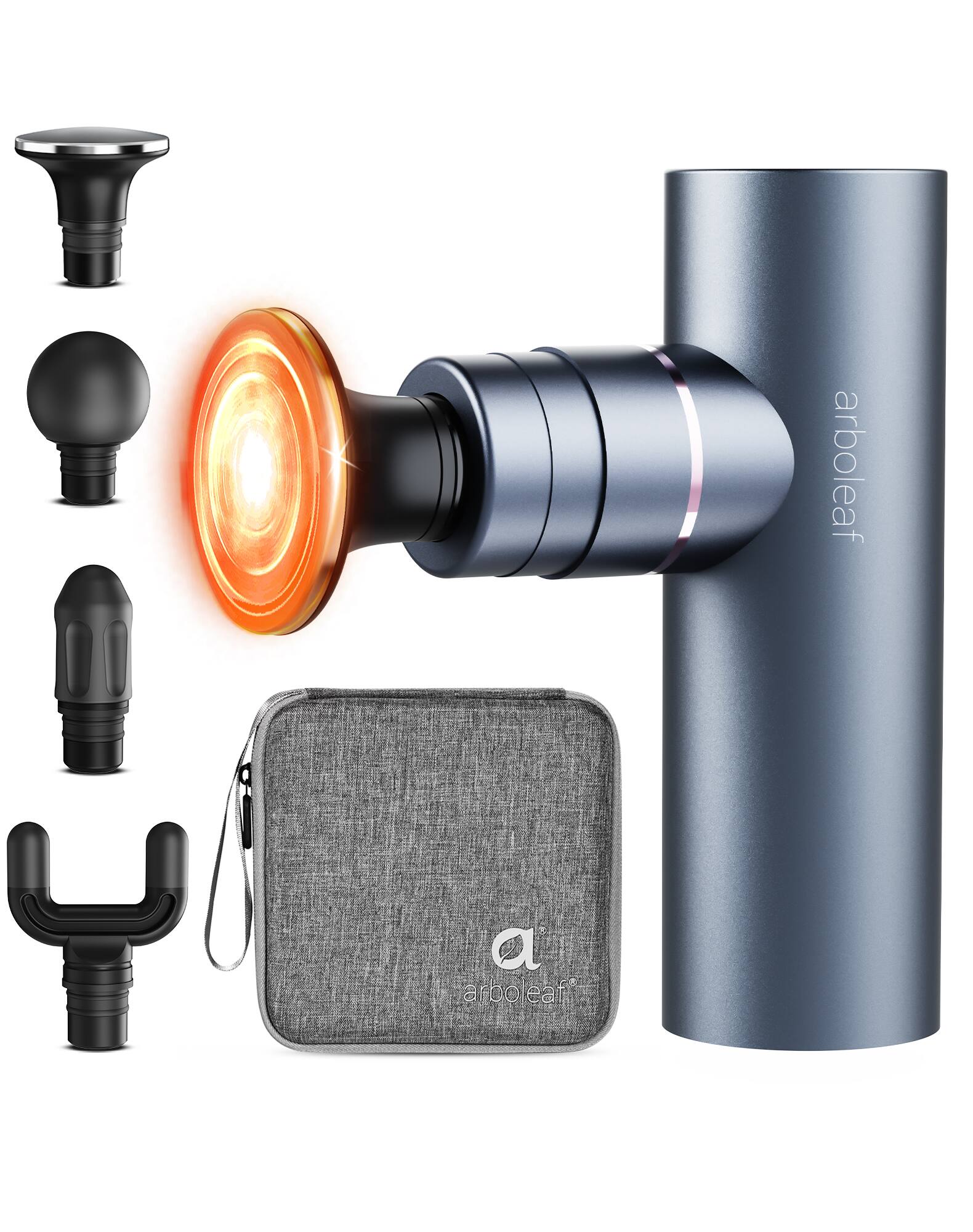Arboleaf - Deep Tissue Massage Gun, Full-Metal Handheld Massager for Back Pain Relief, Portable - Gray price history on PriceWatchPro