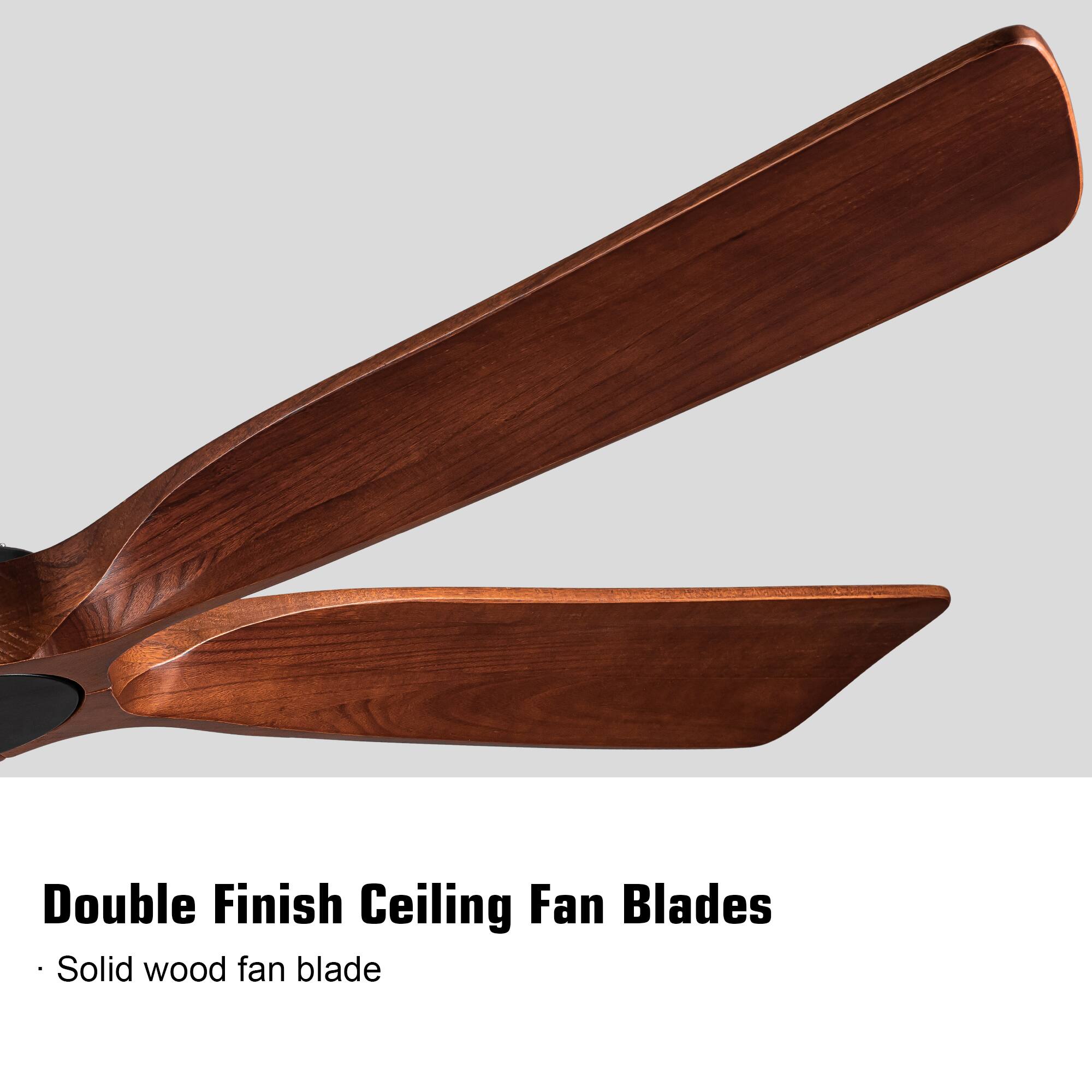 Double Finish Ceiling Fan Blades  
- Solid wood fan blade