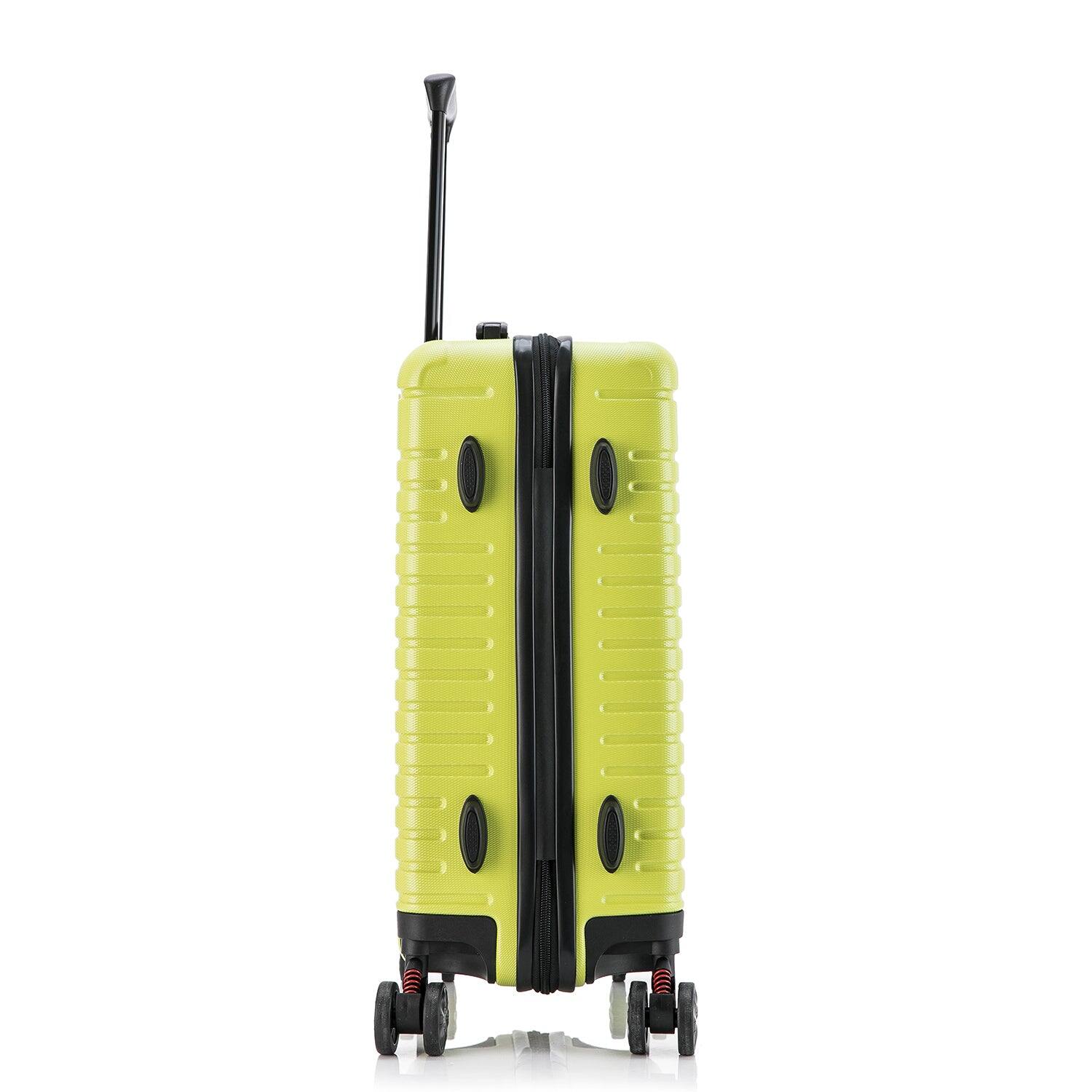 Alt View 3. InUSA - Deep lightweight hardside spinner luggage 20" carry-on - GREEN.