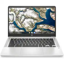 HP - Refurbished Excellent - 14a-NA1093cl 14" FHD Intel Celeron N4500 1.1 GHz up to 2.8 GHz 8 GB 128 GB eMMC Intel UHD Graphics Chrome OS Chromebook - Mineral Silver