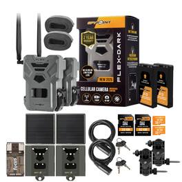 Spypoint - FLEX DARK GPS Enabled Cellular Trail Camera with 2x Solar Panel Bundle