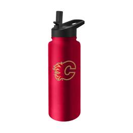 Logo Brands - Calgary Flames 34oz. Quencher Bottle - Multicolor
