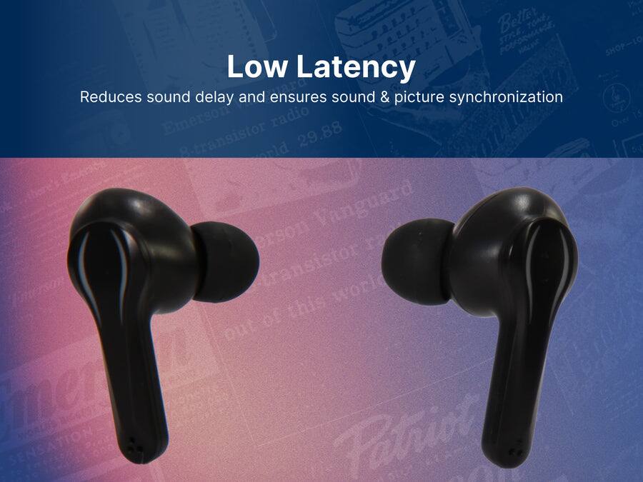 Low Latency  
Reduces sound delay and ensures sound & picture synchronization