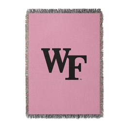 Chad & Jake - Wake Forest Demon Deacons Woven Blanket - Pink
