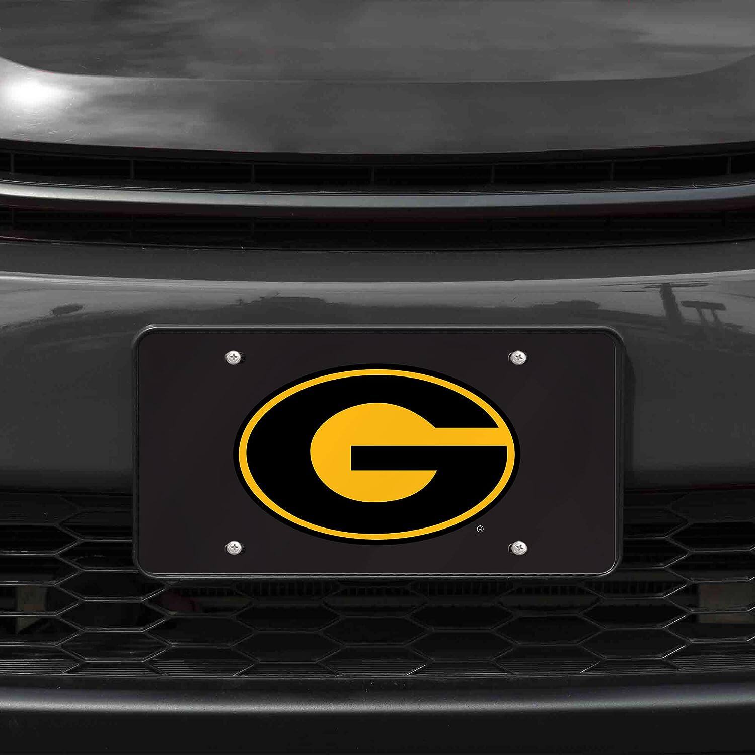 Alt View 1. Rico Industries - Grambling State Tigers Black Mirrored Laser Cut License Plate Laser Tag - Multi.