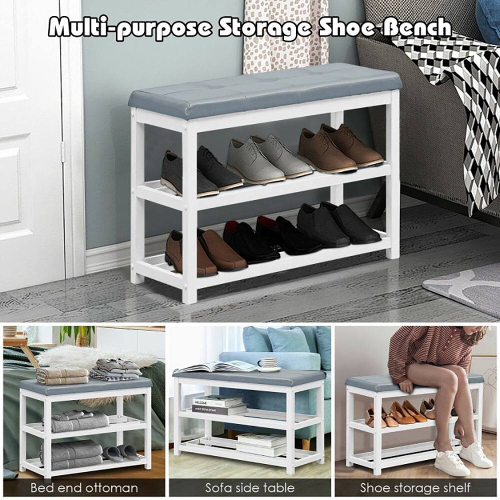 Multi-purpose Storage Shoe Bench

- Bed end ottoman
- Sofa side table
- Shoe storage shelf