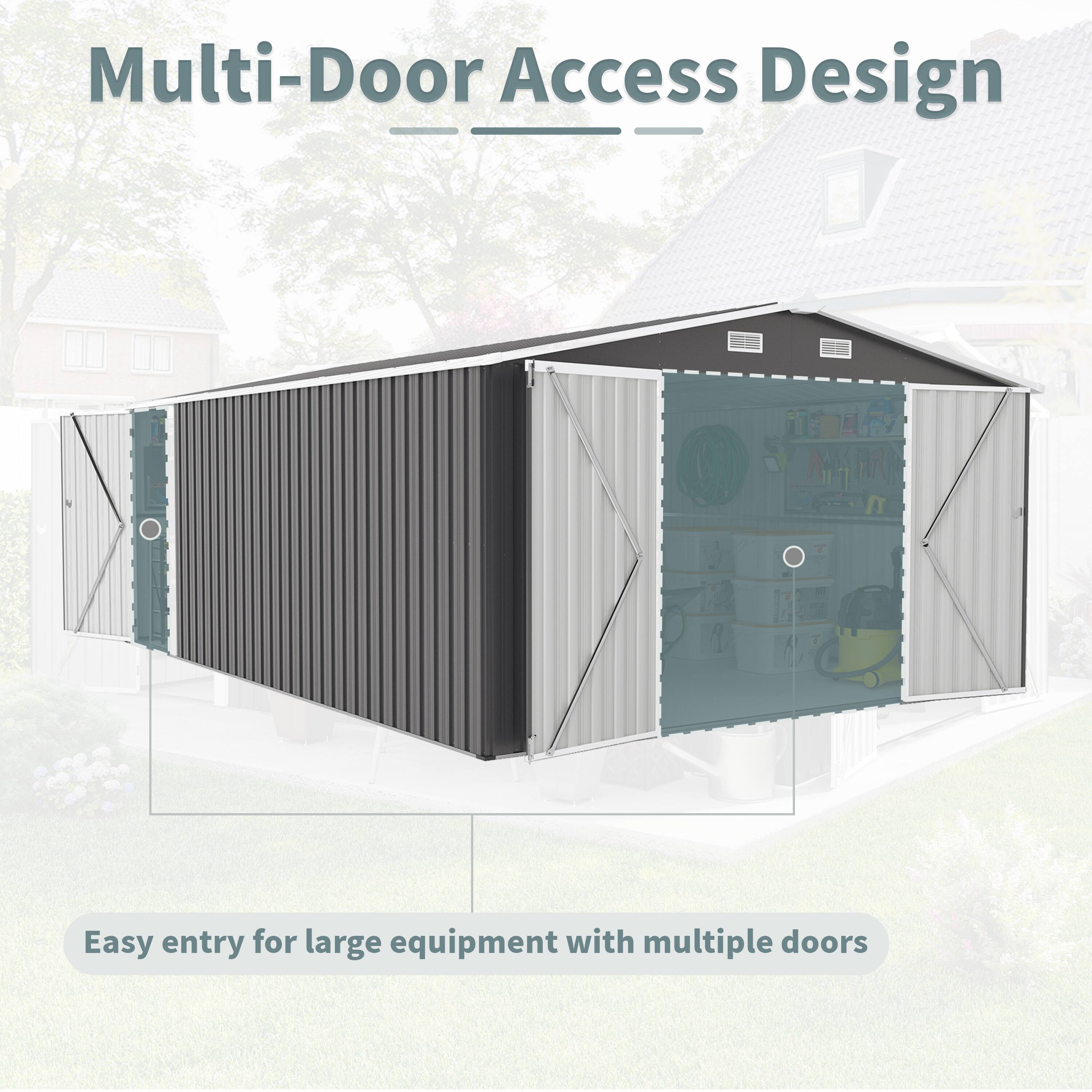 Multi-Door Access Design  
Easy entry for large equipment with multiple doors