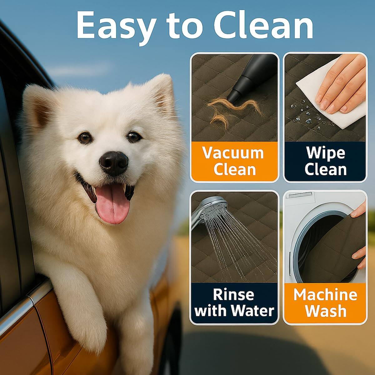 Easy to Clean

- Vacuum Clean
- Wipe Clean
- Rinse with Water
- Machine Wash