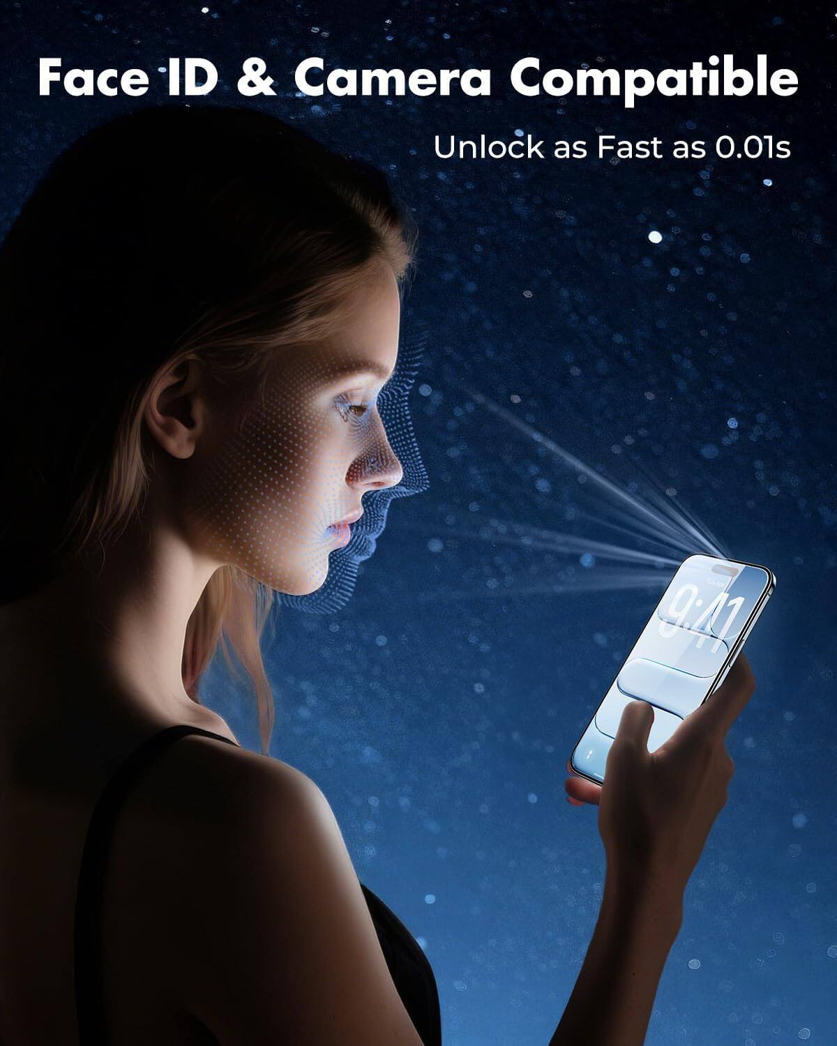 Face ID & Camera Compatible  
Unlock as Fast as 0.01s
