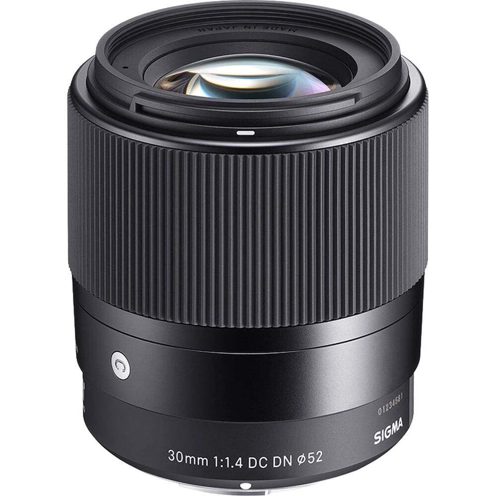 Sigma 30mm F1.4 Contemporary DC DN Lens for Fuji X Mount Black