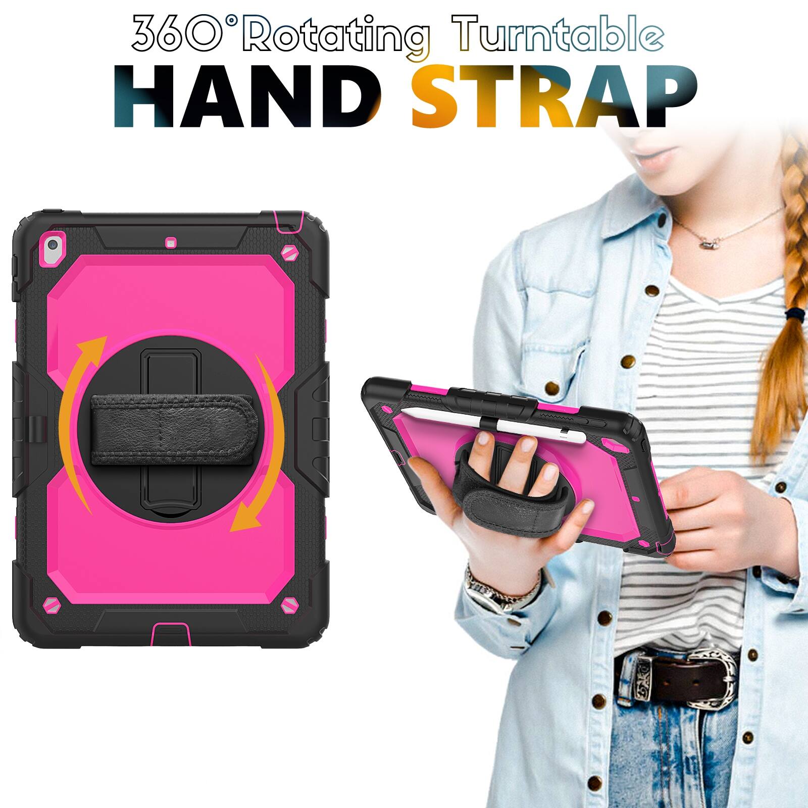360° Rotating Turntable HAND STRAP