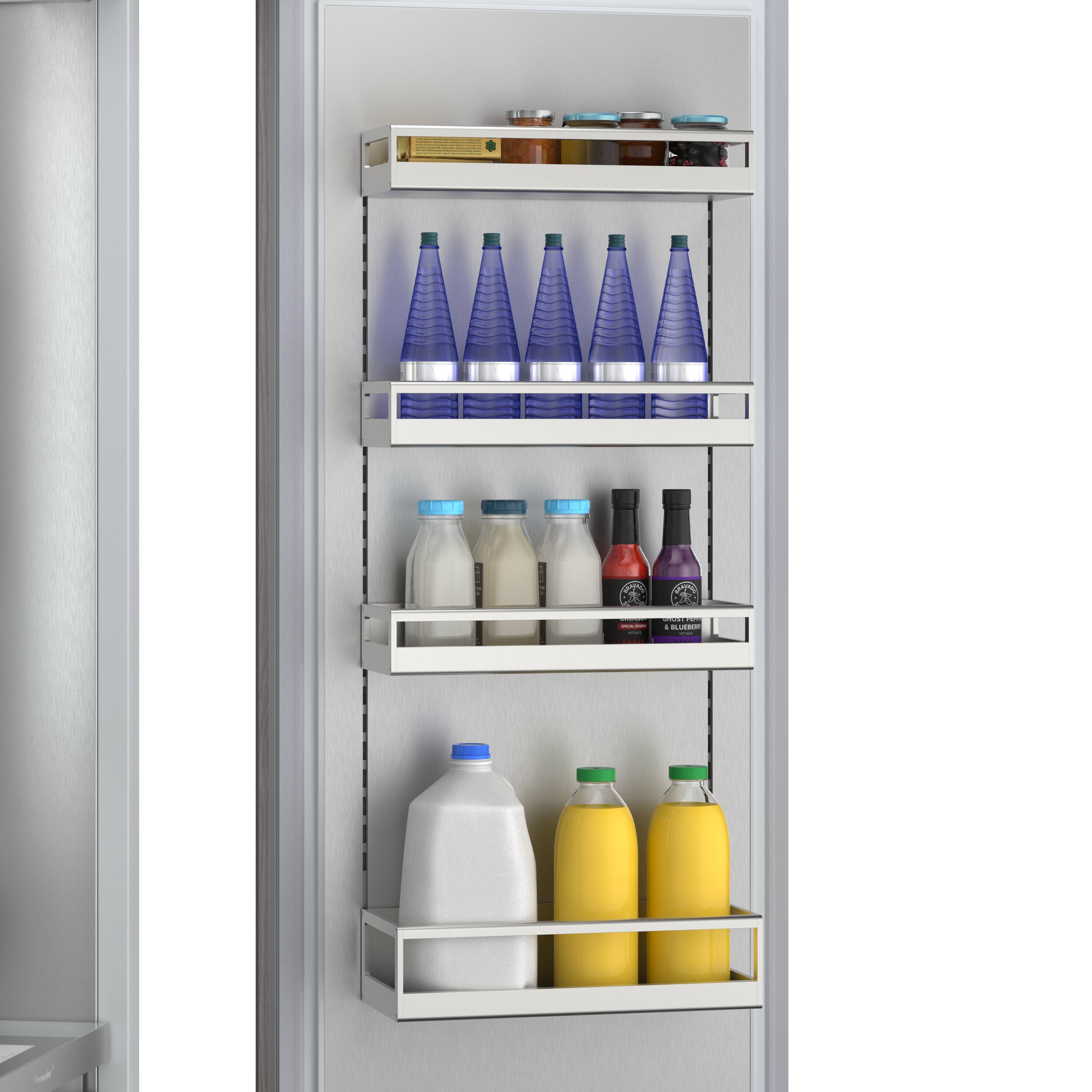 Alt View 6. Thermador - Freedom Collection 24 in Wide 13.8 Cu. Ft. Smart Built-in Column Refrigerator - Custom Panel Ready.